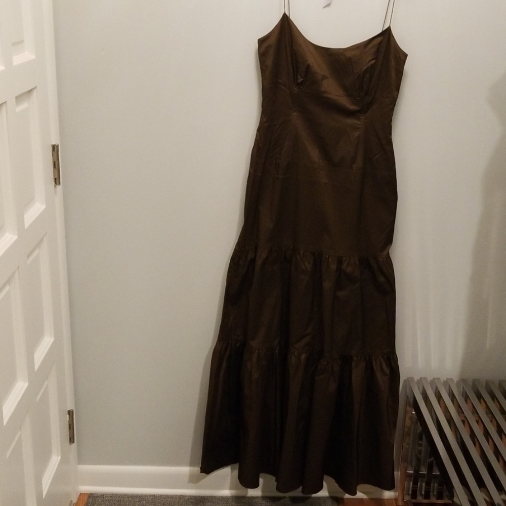Brown metallic/iridescent dress